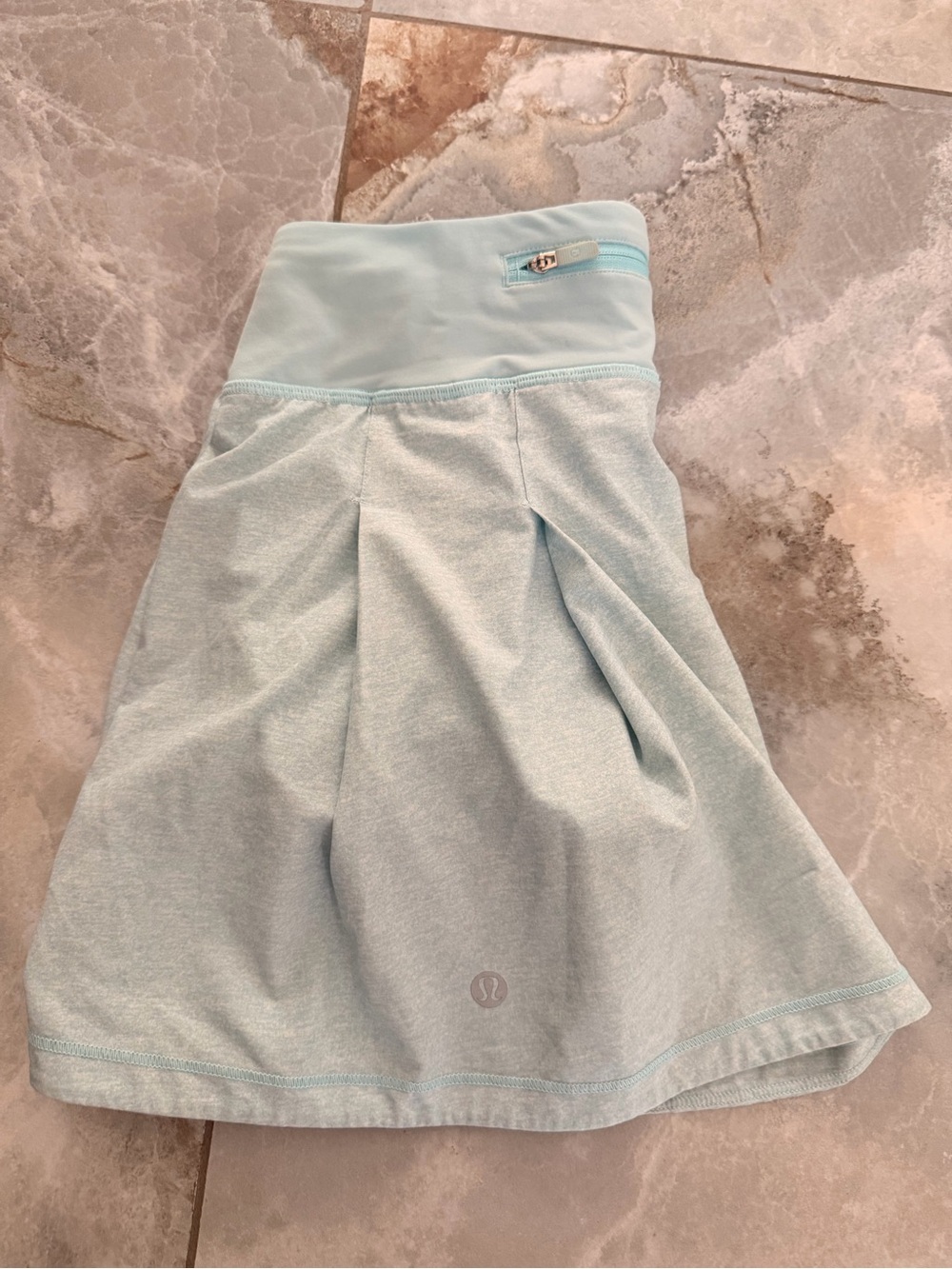 lululemon athletica Pale Aqua Skater Skirt with Zipper Pocket